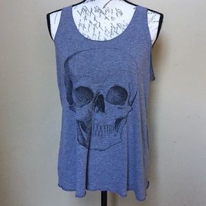 Next Level Apparel Grey Skull Tank / Sz XL
